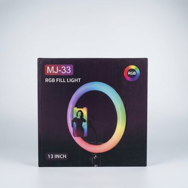 Aro de luz MJ-33 RGB con trípode